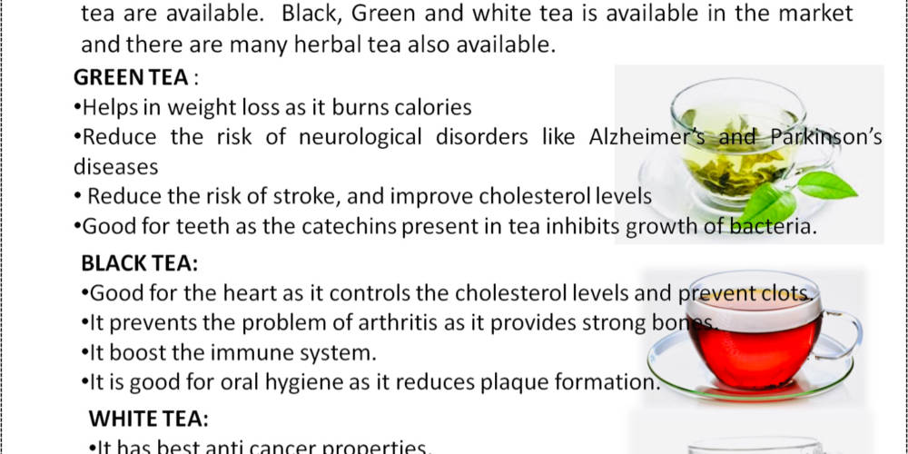 Different Types of Teas and Their Benefits